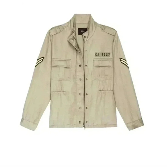 Rails Trey Khaki Green Military Army Jacket in Sage Arrow Patch Size Small - Picture 4 of 13